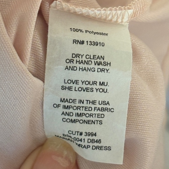 Show Me Your Mumu Dusty Rose Pink Long Maxi Bridesmaid Wedding Dress SZ Large - Picture 9 of 9